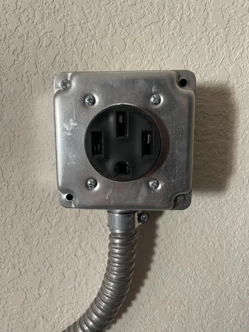 NEMA 14-50 outlet installed for Electrical Panel Upgrade in Madisonville